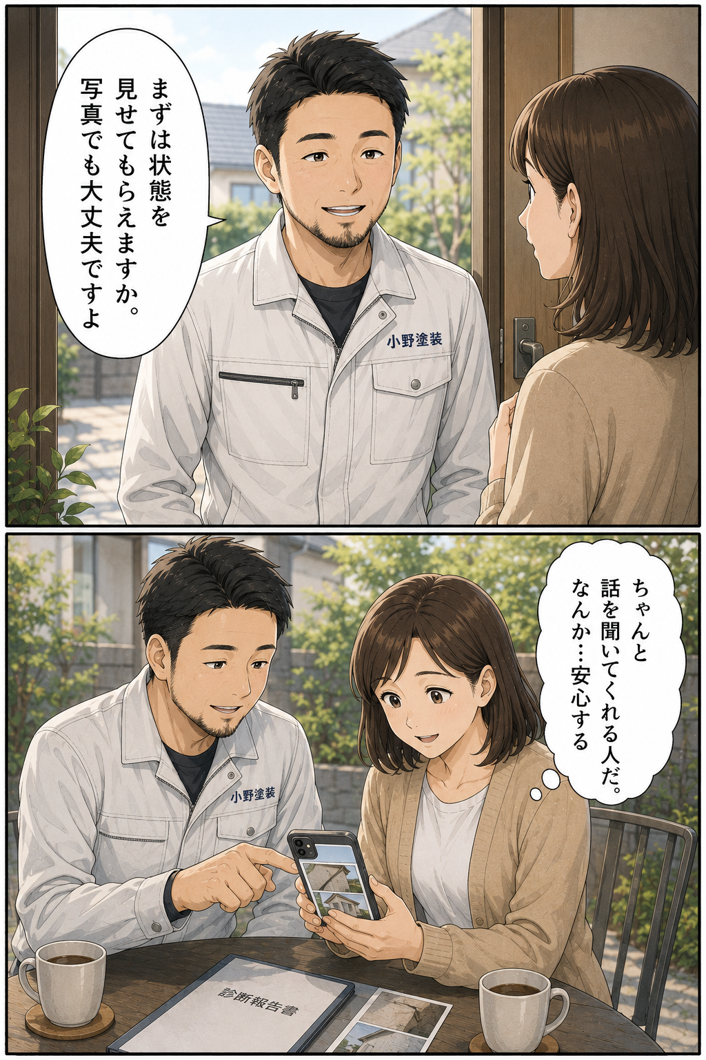 小野塗装の職人との出会い・安心感